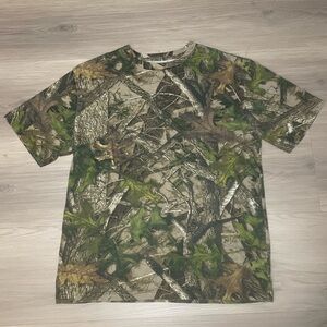RedHead Real Tree Camo Shirt Medium Mens Hunting Outdoor Short Sleeve